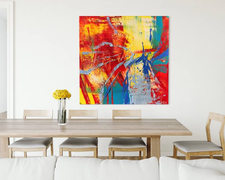 Original Abstract Expressionism Abstract Painting by Svitlana Andriichenko