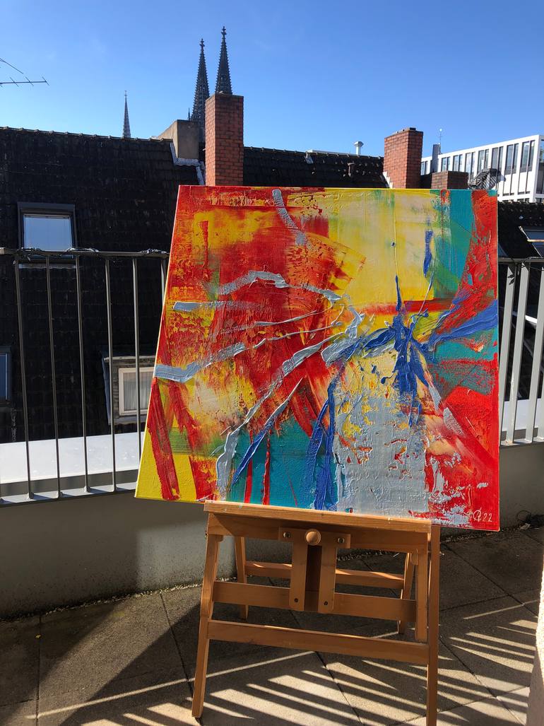 Original Abstract Expressionism Abstract Painting by Svitlana Andriichenko