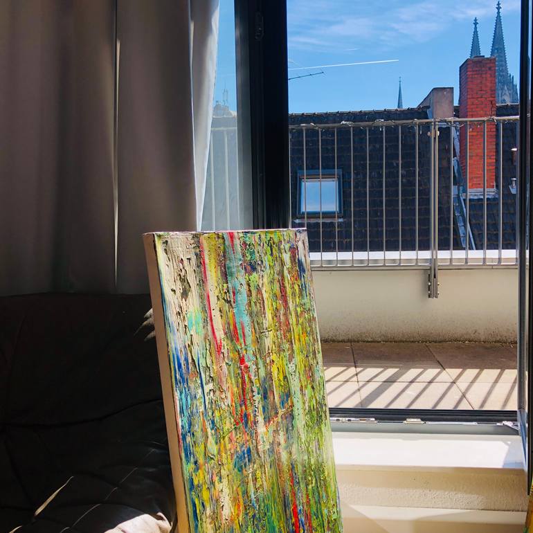 Original Abstract Expressionism Abstract Painting by Svitlana Andriichenko