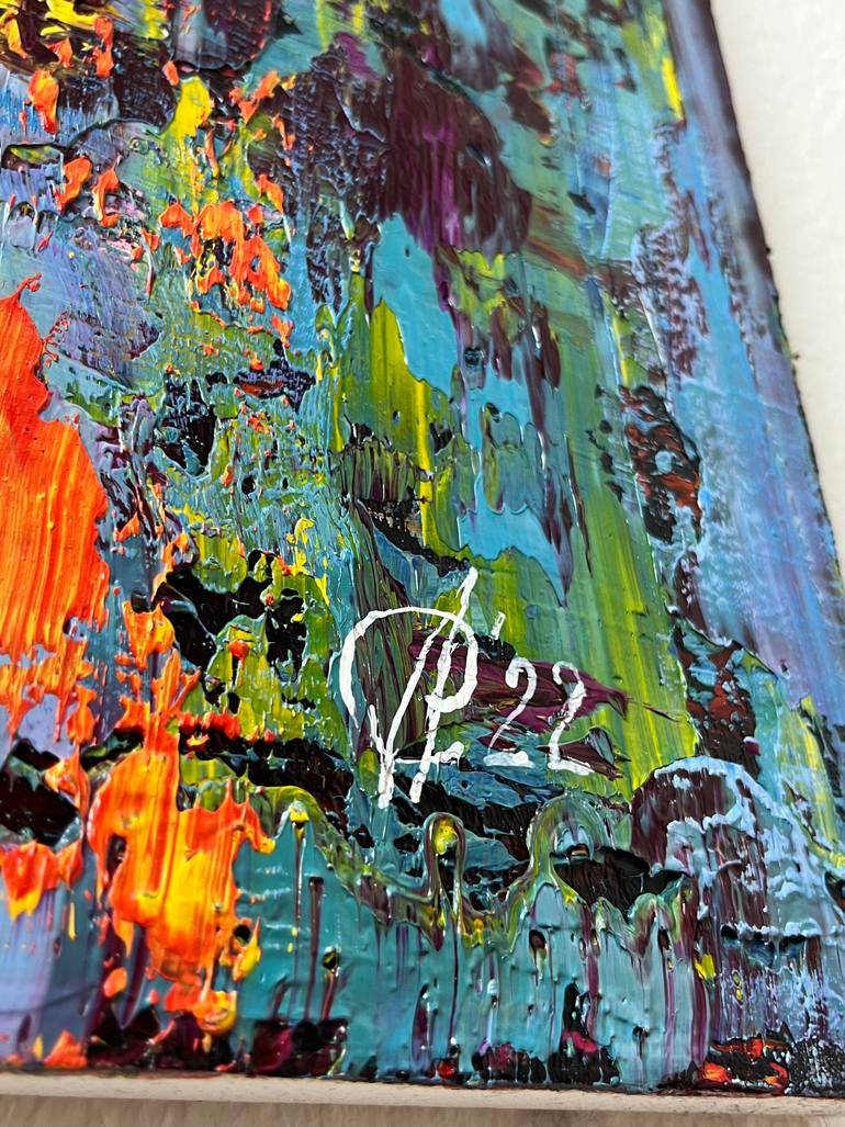 Original Abstract Expressionism Abstract Painting by Svitlana Andriichenko