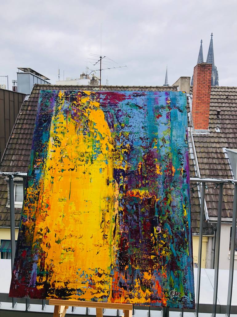 Original Abstract Expressionism Abstract Painting by Svitlana Andriichenko