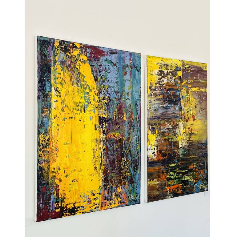 Original Abstract Expressionism Abstract Painting by Svitlana Andriichenko