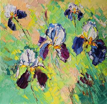 Original Abstract Floral Painting by Svitlana Andriichenko