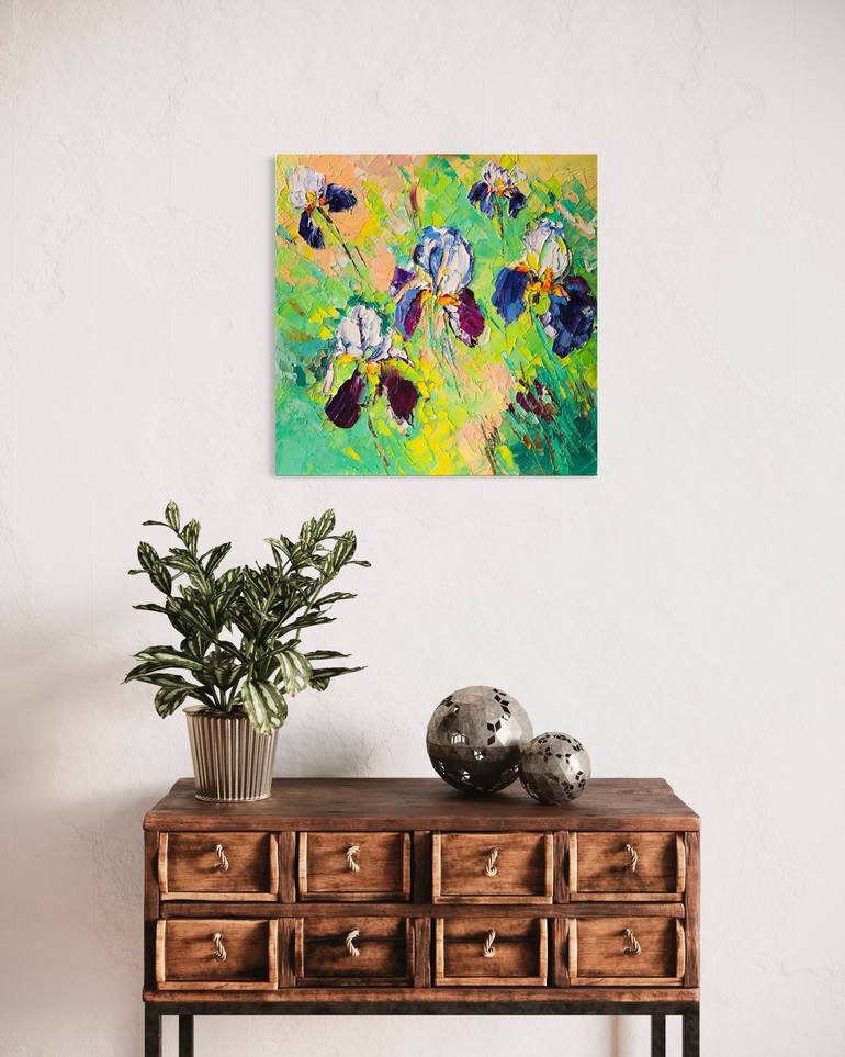 Original Abstract Floral Painting by Svitlana Andriichenko