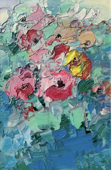 Original Abstract Floral Painting by Svitlana Andriichenko