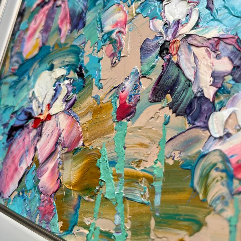 Original Abstract Floral Painting by Svitlana Andriichenko