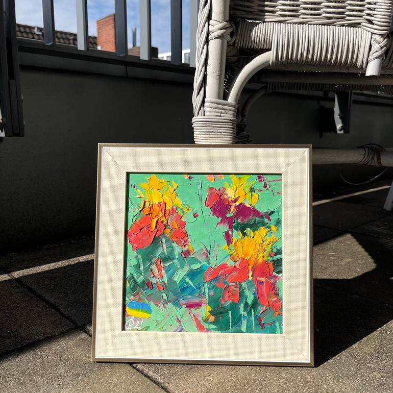 Original Abstract Floral Painting by Svitlana Andriichenko