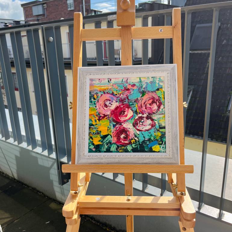 Original Abstract Floral Painting by Svitlana Andriichenko