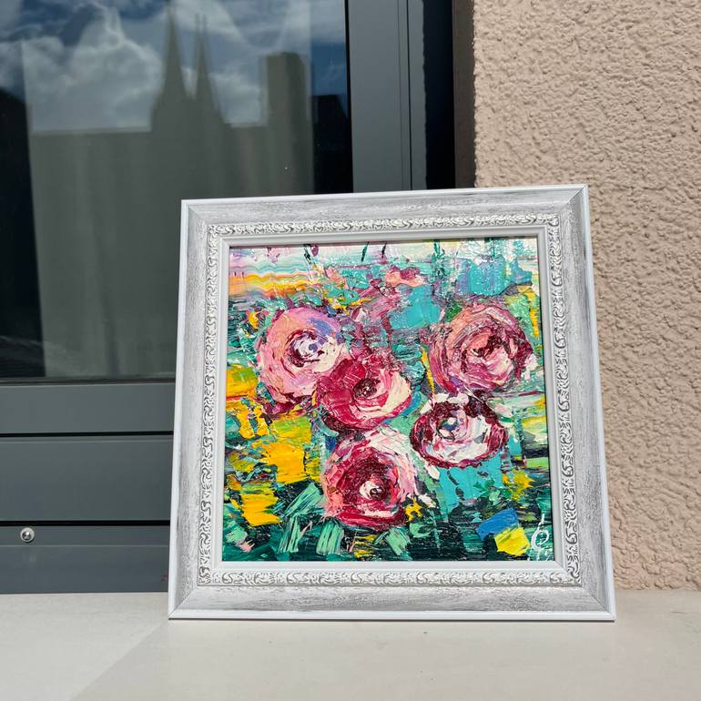 Original Abstract Floral Painting by Svitlana Andriichenko