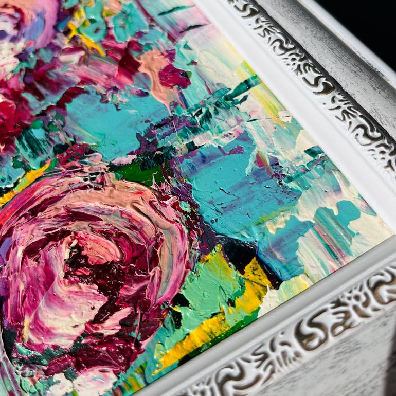 Original Abstract Floral Painting by Svitlana Andriichenko