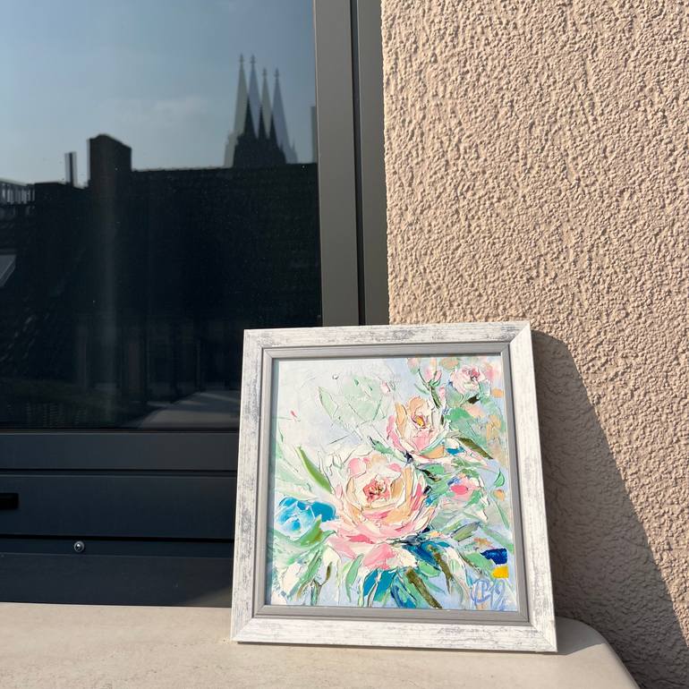 Original Abstract Floral Painting by Svitlana Andriichenko