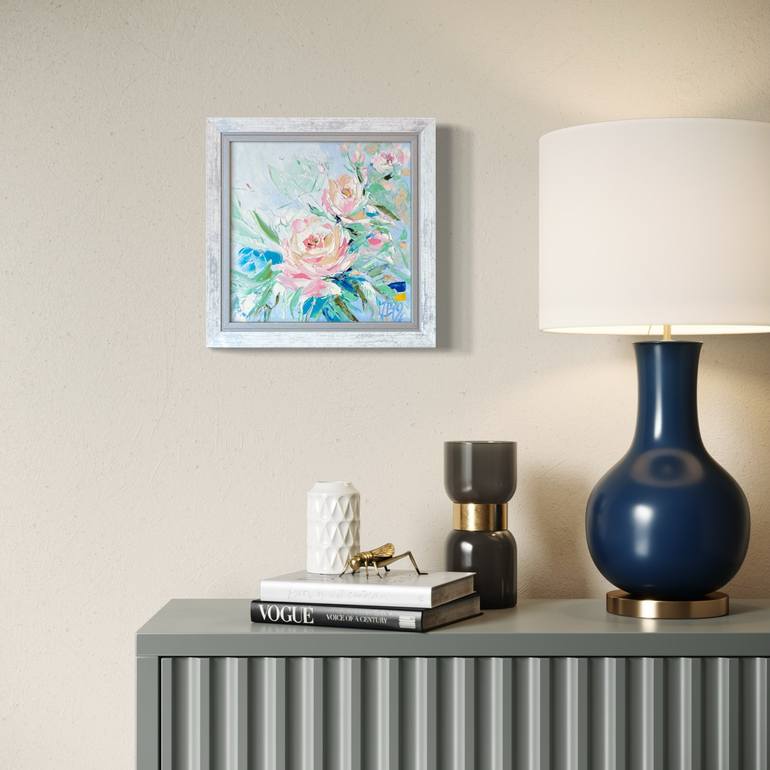 Original Abstract Floral Painting by Svitlana Andriichenko