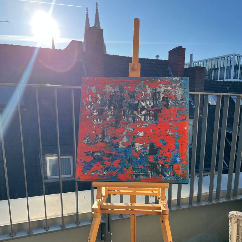 Original Abstract Expressionism Abstract Painting by Svitlana Andriichenko