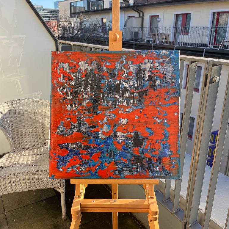 Original Abstract Expressionism Abstract Painting by Svitlana Andriichenko