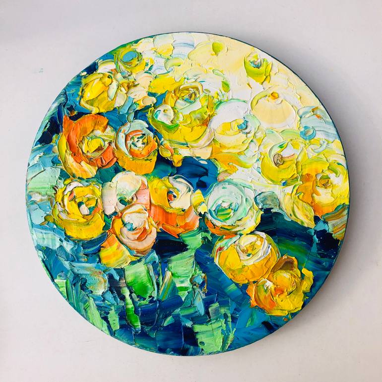 Original Abstract Floral Painting by Svitlana Andriichenko