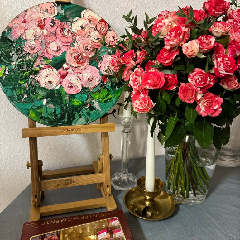 Original Abstract Floral Painting by Svitlana Andriichenko