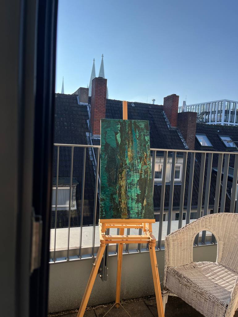 Original Abstract Expressionism Abstract Painting by Svitlana Andriichenko