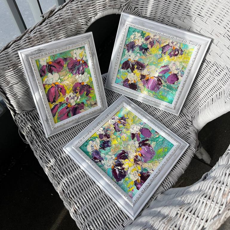 Original Abstract Floral Painting by Svitlana Andriichenko