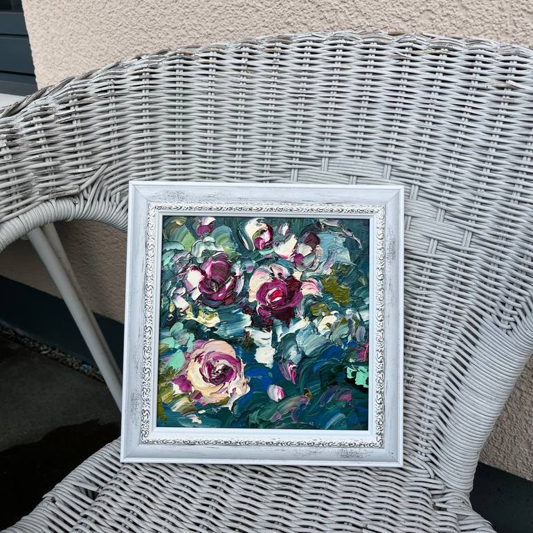 Original Abstract Floral Painting by Svitlana Andriichenko