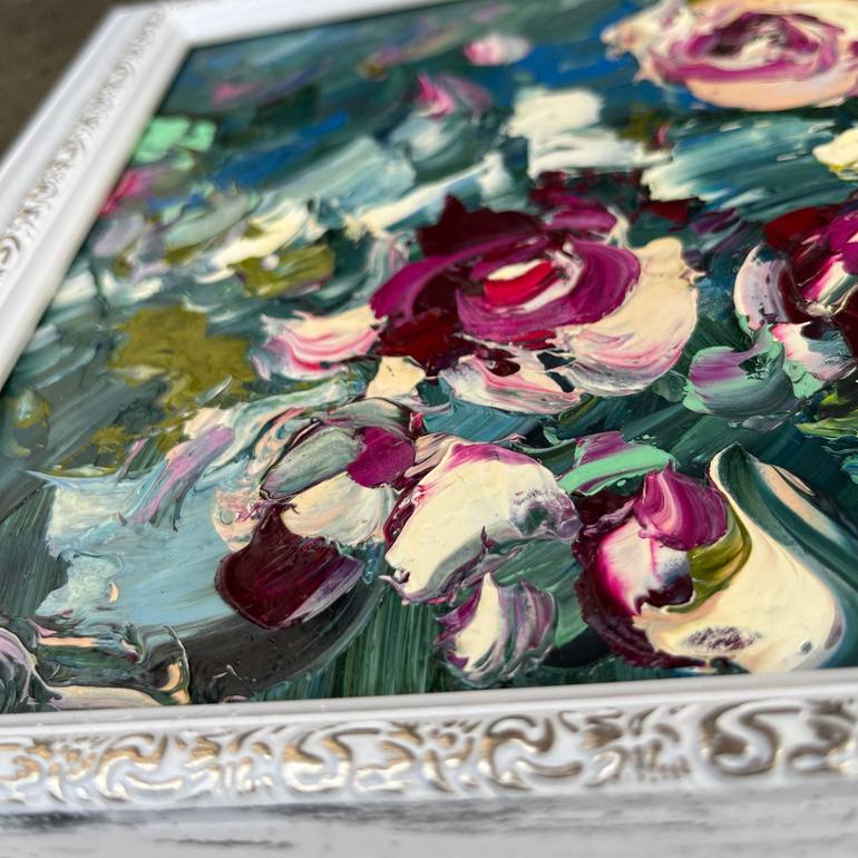 Original Abstract Floral Painting by Svitlana Andriichenko
