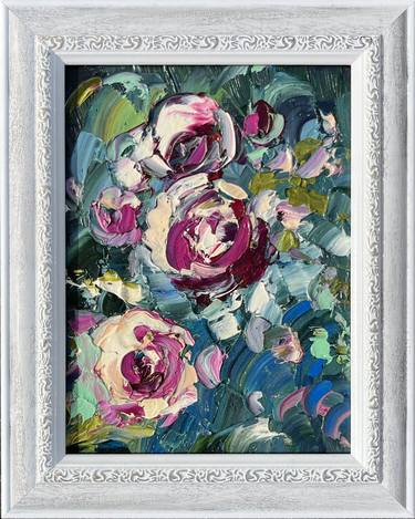 Original Abstract Floral Painting by Svitlana Andriichenko