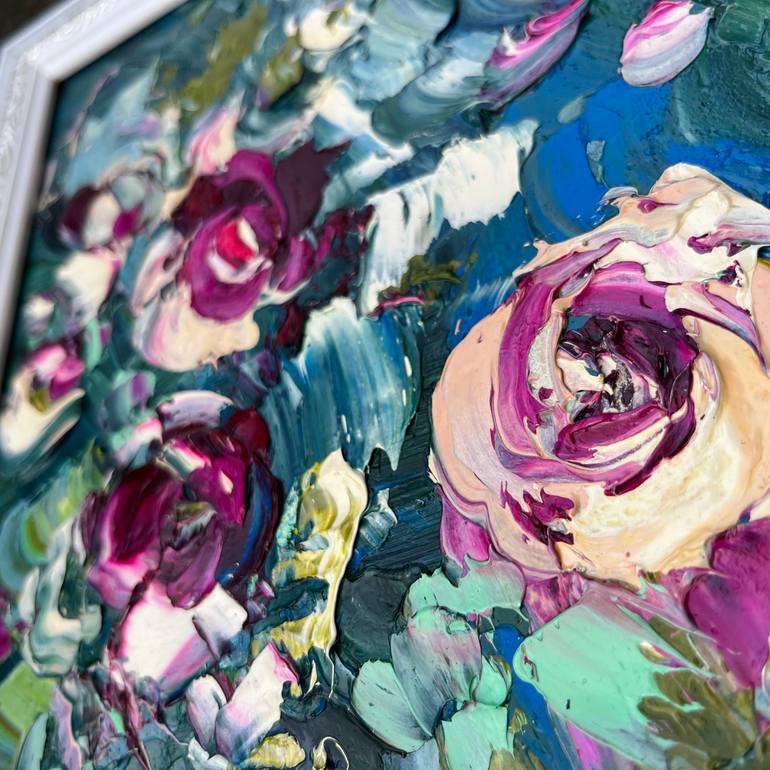 Original Abstract Floral Painting by Svitlana Andriichenko