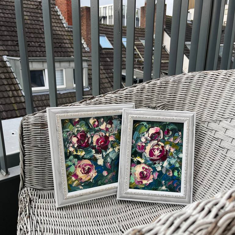Original Abstract Floral Painting by Svitlana Andriichenko