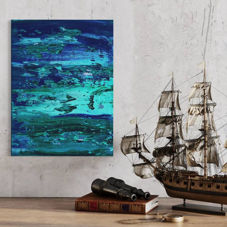 Original Abstract Expressionism Abstract Painting by Svitlana Andriichenko