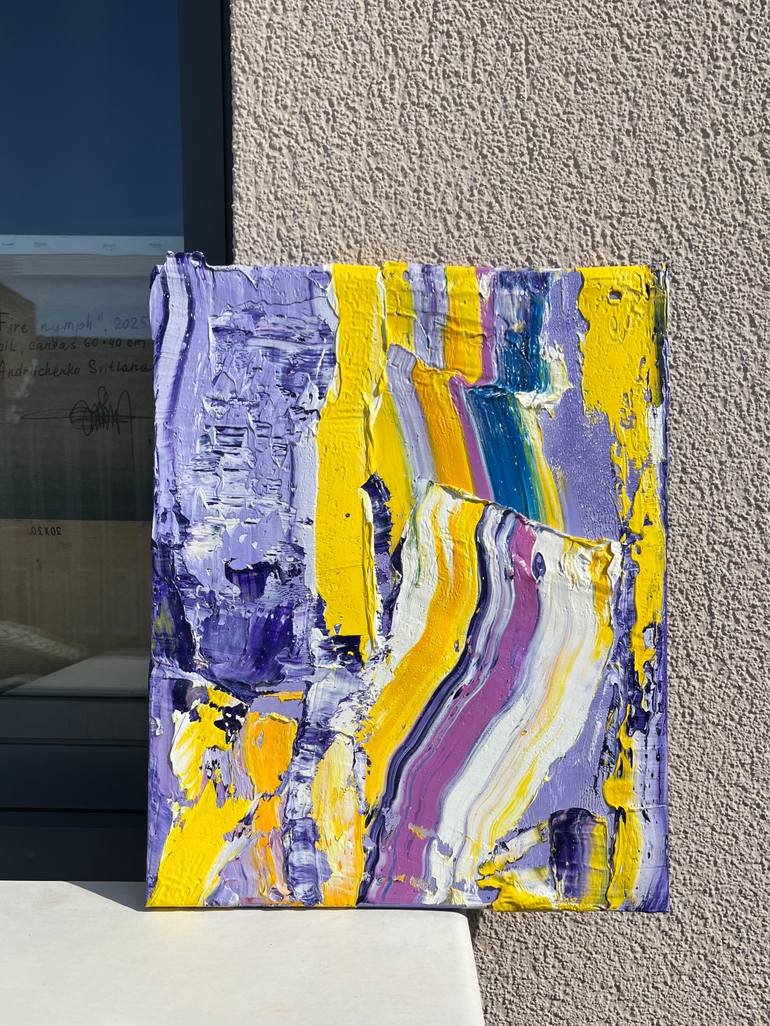 Original Abstract Expressionism Abstract Painting by Svitlana Andriichenko