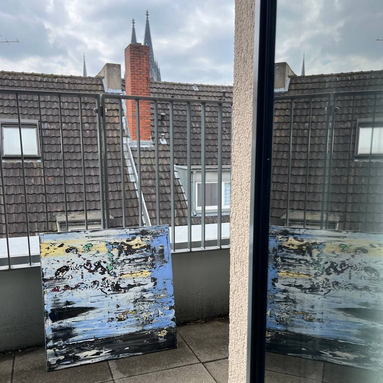 Original Abstract Expressionism Abstract Painting by Svitlana Andriichenko