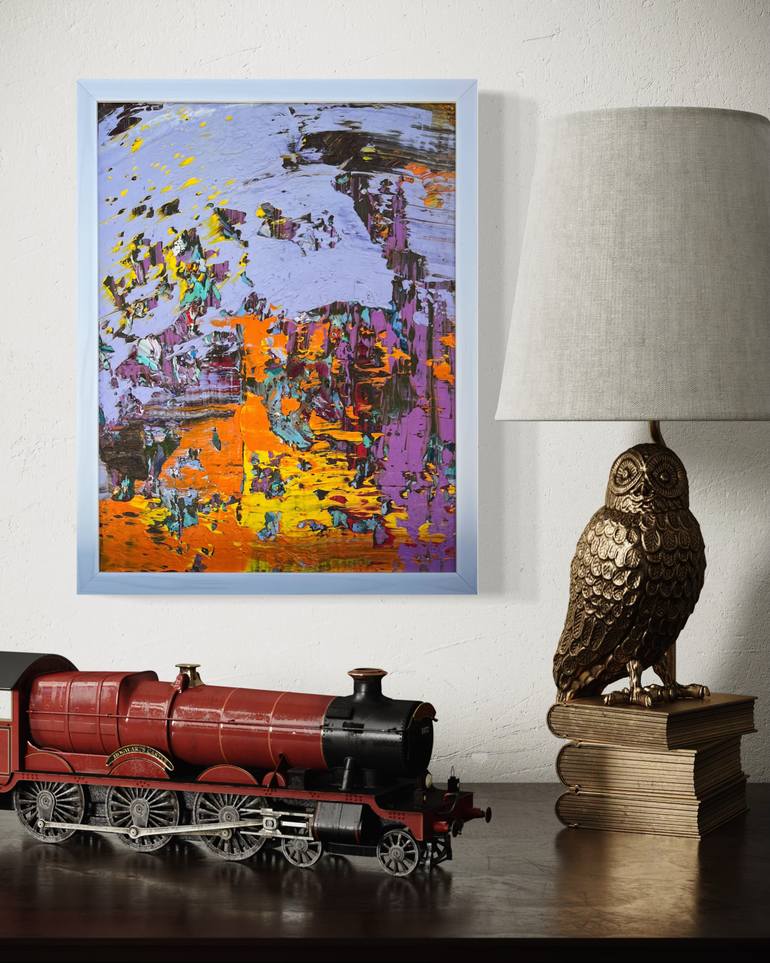 Original Abstract Expressionism Abstract Painting by Svitlana Andriichenko