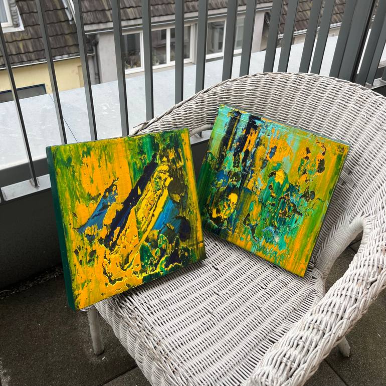 Original Abstract Expressionism Abstract Painting by Svitlana Andriichenko