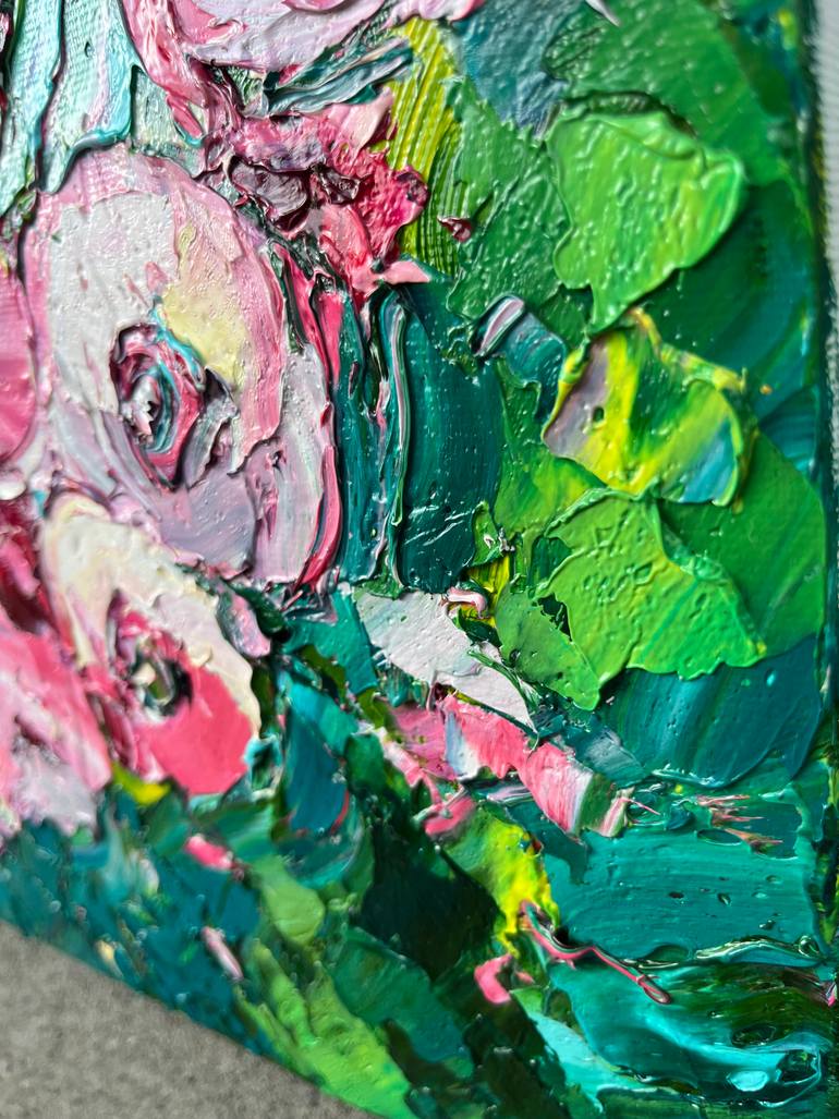 Original Abstract Floral Painting by Svitlana Andriichenko