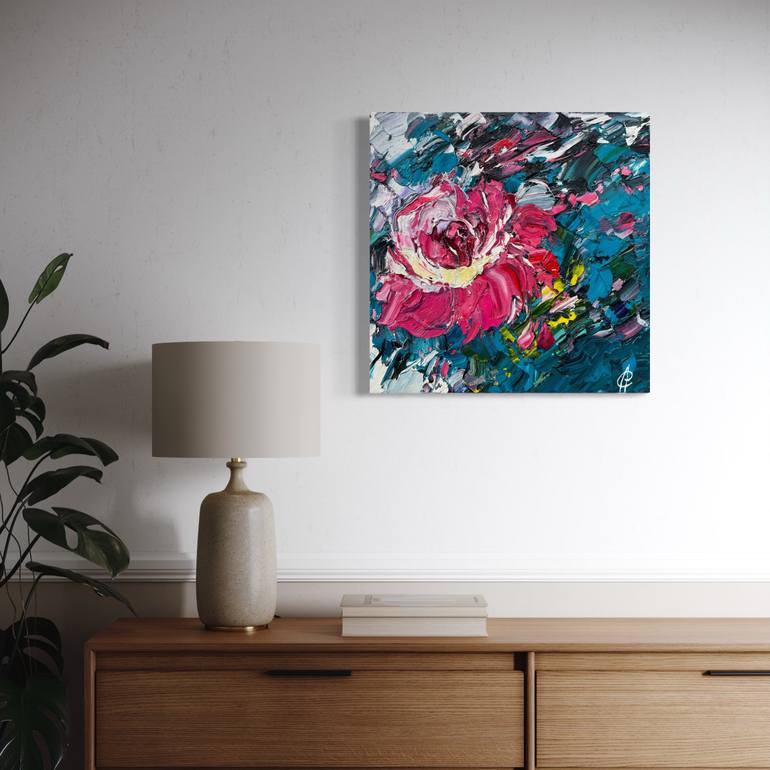 Original Abstract Floral Painting by Svitlana Andriichenko