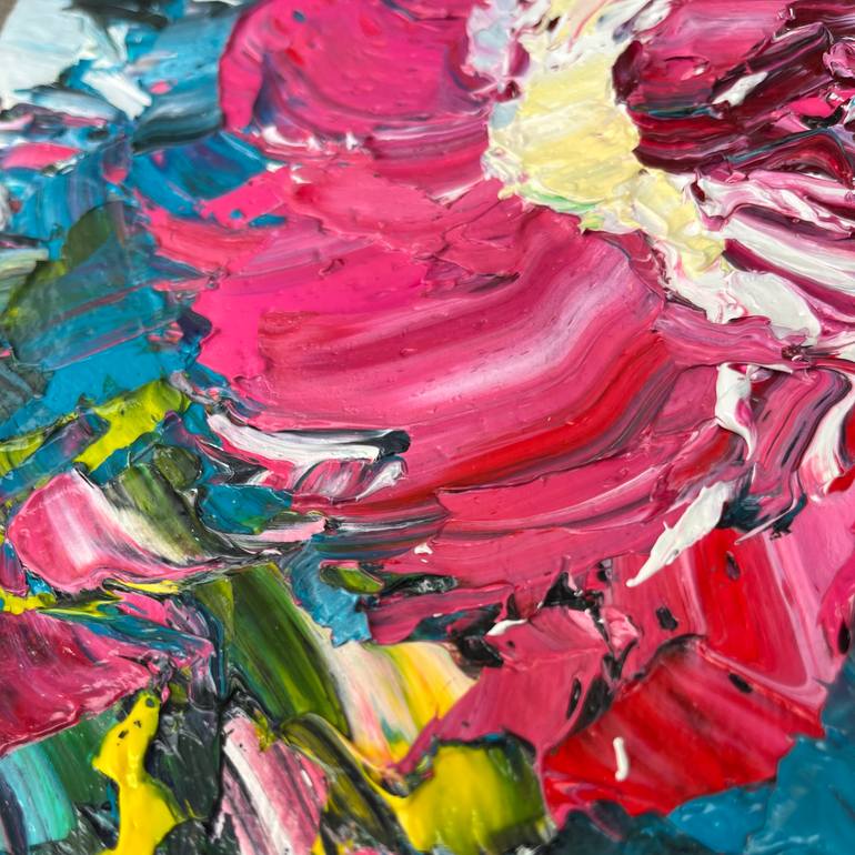 Original Abstract Floral Painting by Svitlana Andriichenko