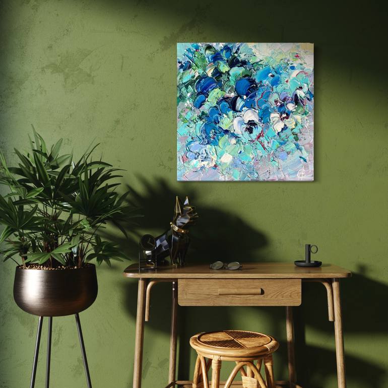 Original Abstract Floral Painting by Svitlana Andriichenko