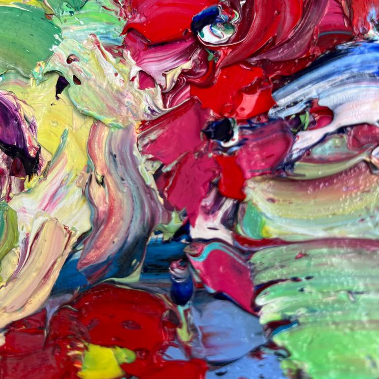 Original Abstract Floral Painting by Svitlana Andriichenko