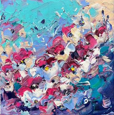 Original Abstract Floral Painting by Svitlana Andriichenko