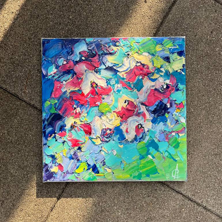 Original Abstract Floral Painting by Svitlana Andriichenko