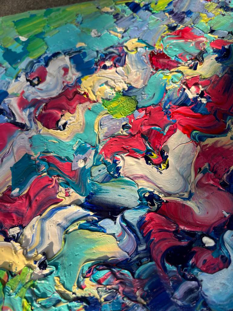 Original Abstract Floral Painting by Svitlana Andriichenko
