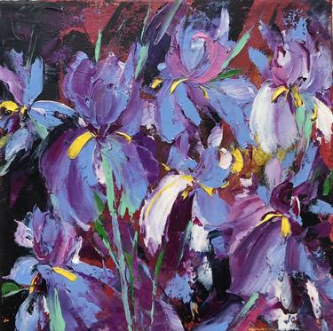 Original Abstract Floral Paintings by Svitlana Andriichenko