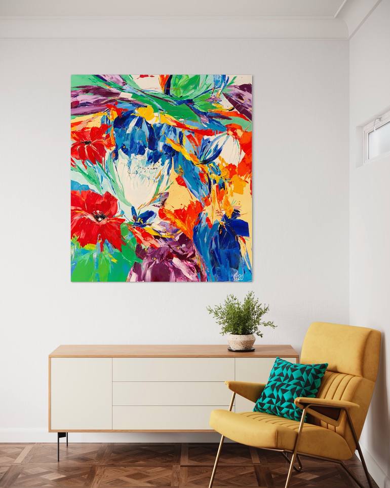 Original Abstract Expressionism Abstract Painting by Svitlana Andriichenko