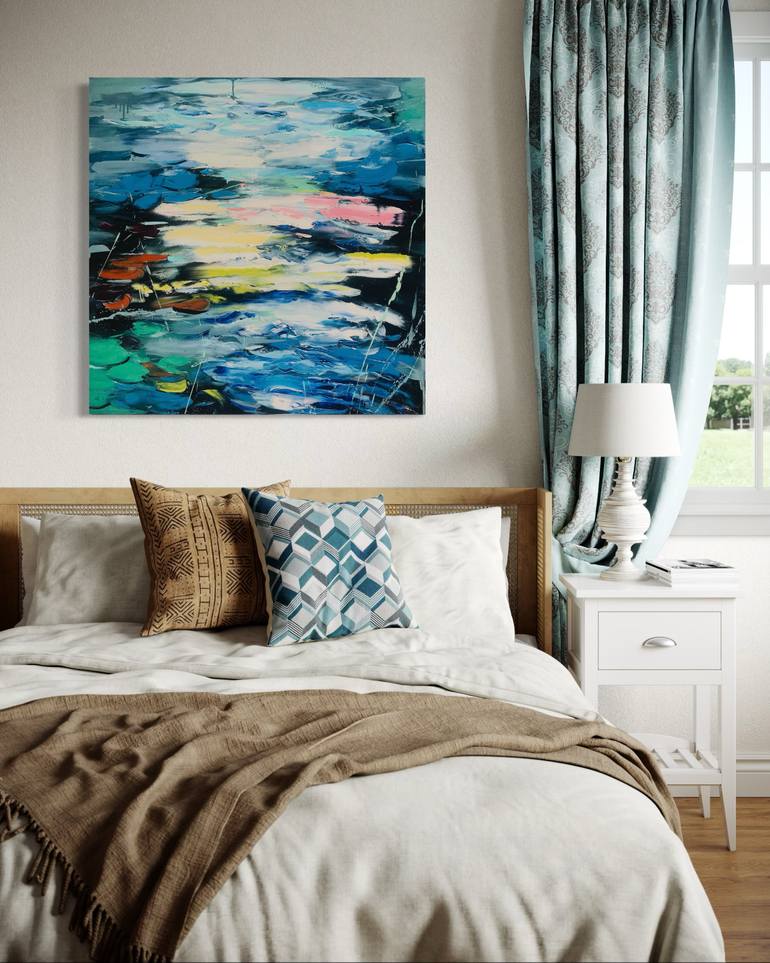 Original Abstract Expressionism Abstract Painting by Svitlana Andriichenko