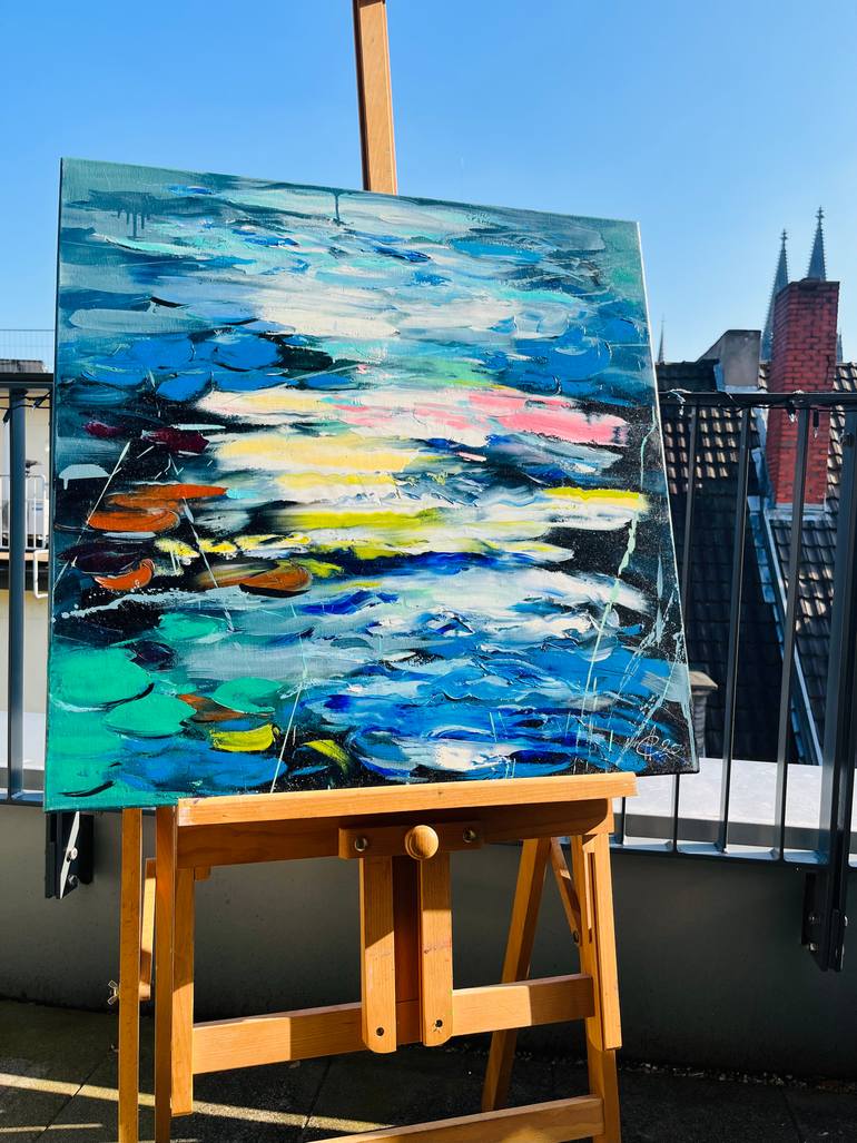 Original Abstract Expressionism Abstract Painting by Svitlana Andriichenko