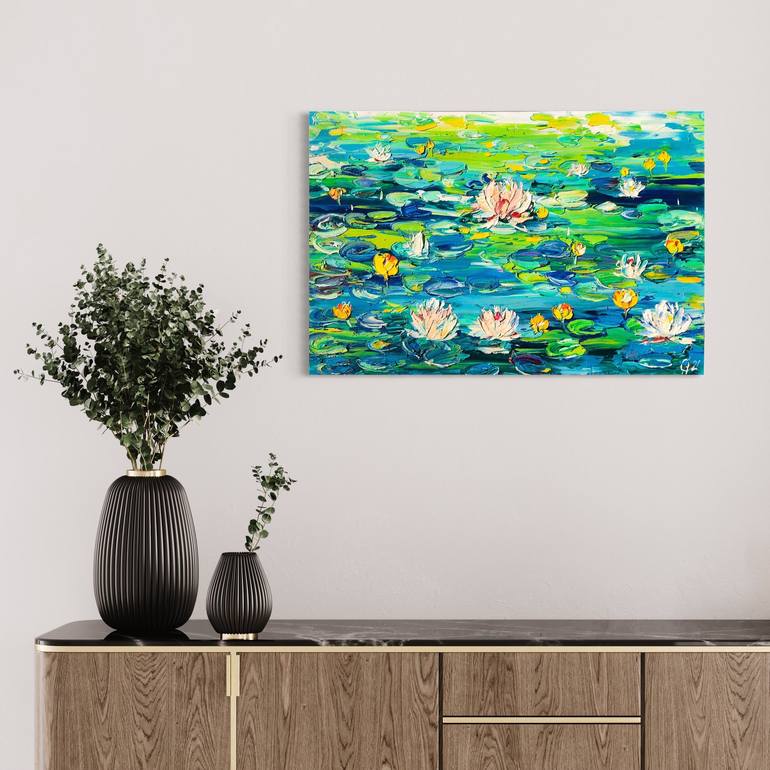 Original Abstract Botanic Painting by Svitlana Andriichenko