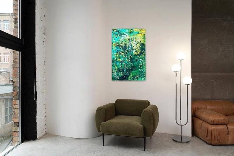 Original Abstract Expressionism Abstract Painting by Svitlana Andriichenko