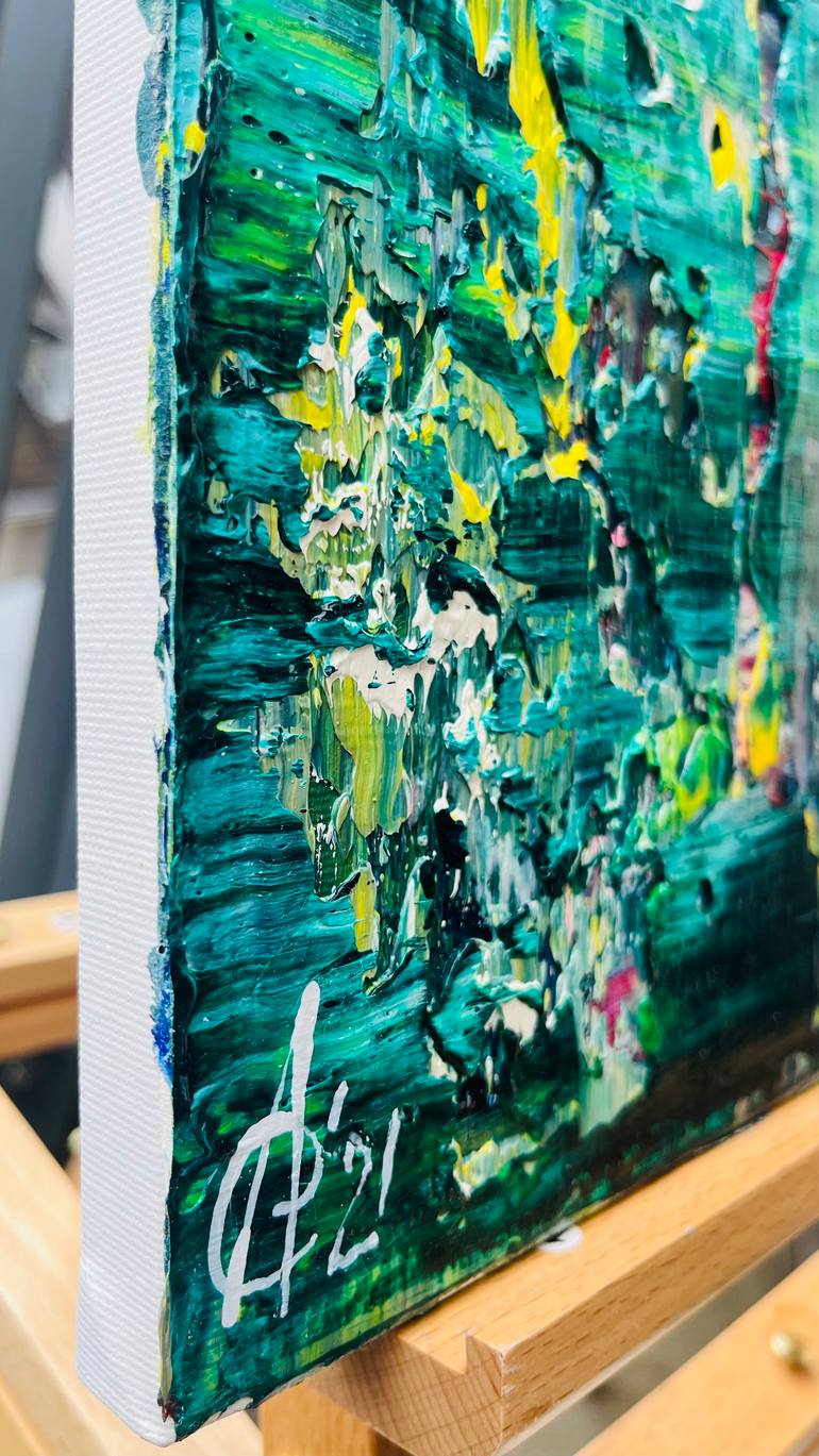 Original Abstract Expressionism Abstract Painting by Svitlana Andriichenko