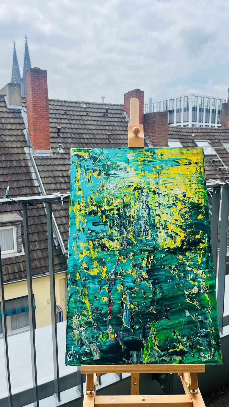 Original Abstract Expressionism Abstract Painting by Svitlana Andriichenko