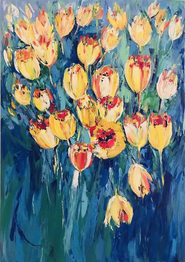 Print of Abstract Floral Paintings by Svitlana Andriichenko