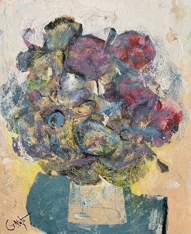 Print of Abstract Floral Paintings by Minu Nata